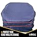 US Cargo Control 80 Inch X 72 Inch Econo Saver Moving Blanket and 30 Inch (60Inch Fully Stretched) Moving Bands - Durable Protection During A Move Or While In Storage – 4 Blankets, 12 Rubber Bands