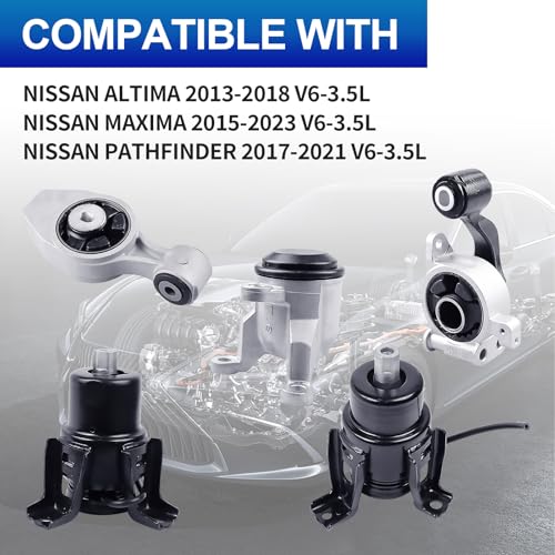 5PCS Engine Mount Set for 13-18 Altima, 15-23 Maxima, 17-21 Pathfinder by YEOPGYEON - Used condition - Image 2