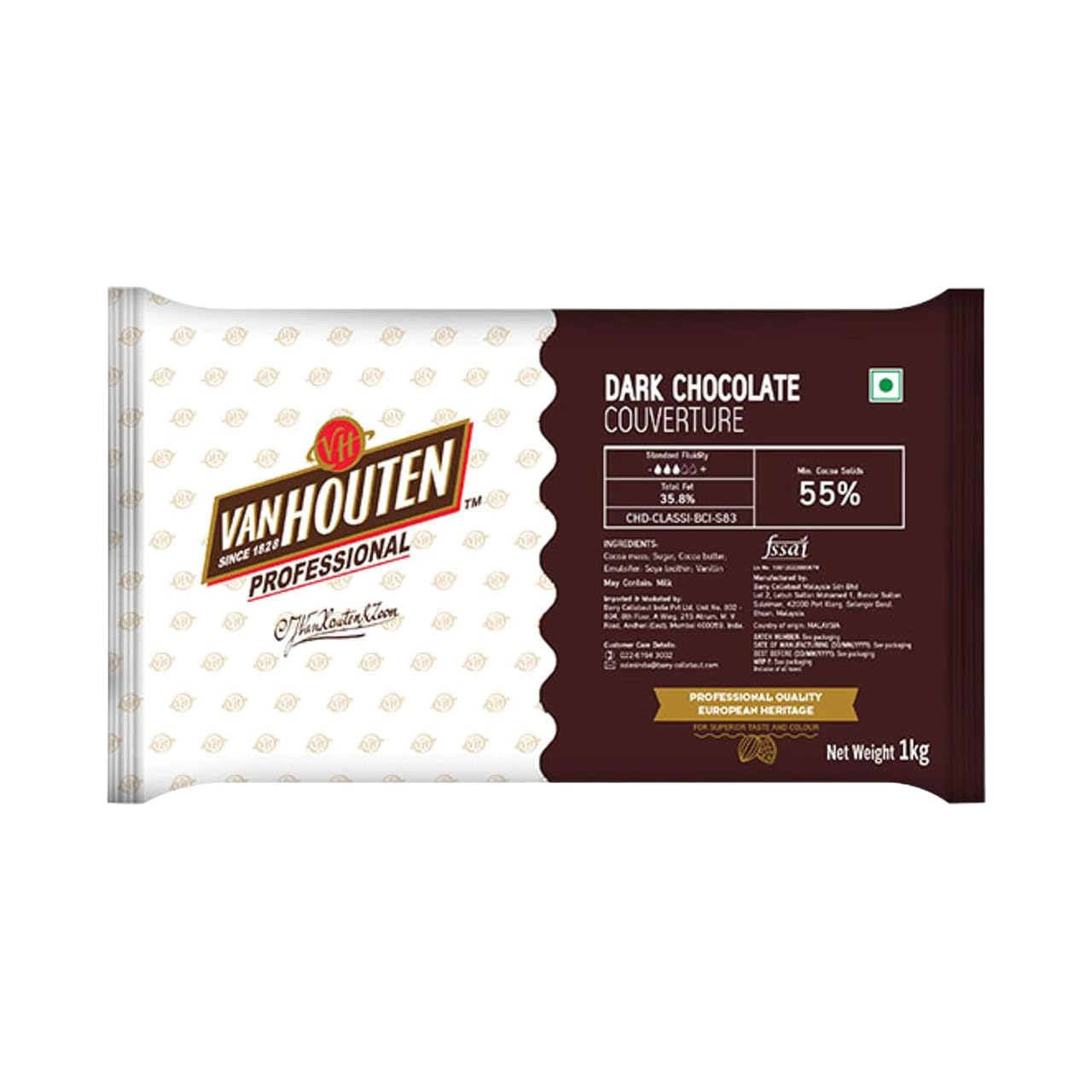 See full amazon price history chart for Vanhouten Barry Callebaut Professional Dark chocolate Couverture 55% - 1kg Vanhouten Barry Callebaut Professional Dark chocolate Couverture 55% - 1kg (B0DDH4QDD8) Amazon Price History, Amazon Price Tracker