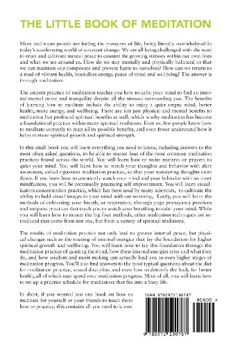 The Little Book of Meditation: The Way to Lifelong Vibrant Health, Peace of Mind, Spiritual Growth and Wellbeing Paperback – December 22, 2011 - Image 3