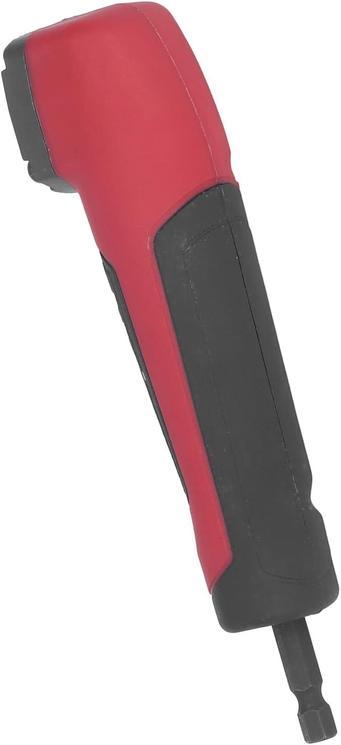 Drill Bit Angle Adapter, Right Angle Drill Attachment, 1/4in Hex Shank Right Angle Drill Bit Driver with Ergonomic Handle and Strong Magnet, 90° Drill Bit Adapter for Tight Spaces