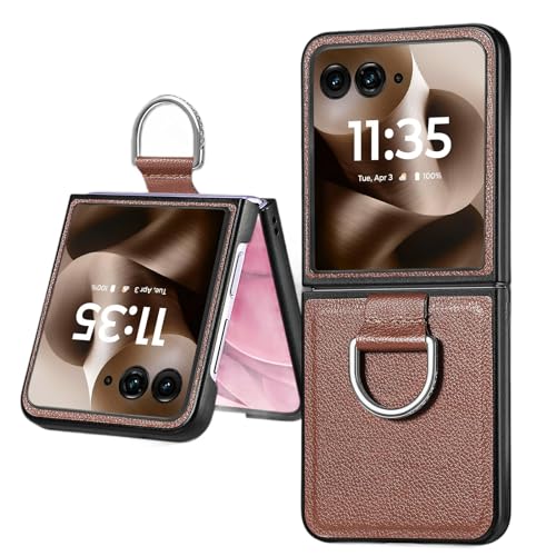 �K�p�Ώ�Motorola Razr 70 Ultra / 70 Plus / 70 �p���U�[�J�o�[�A�L���L���̎w�|���t���X�����ϏՌ��P�[�X�A�~�j�}���ȃV�F��