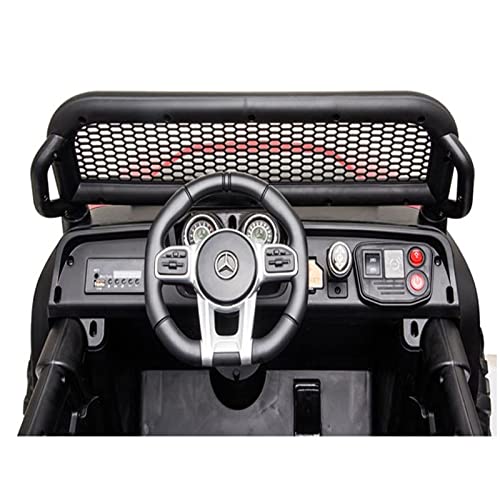 BabyCutes Elektroauto für Kinder, Mercedes Unimog 4 x 4 Motoren, leistungsstarker Akku 12 V, 10 Ah, EVA-Räder, Sitz 1… – Bild 7