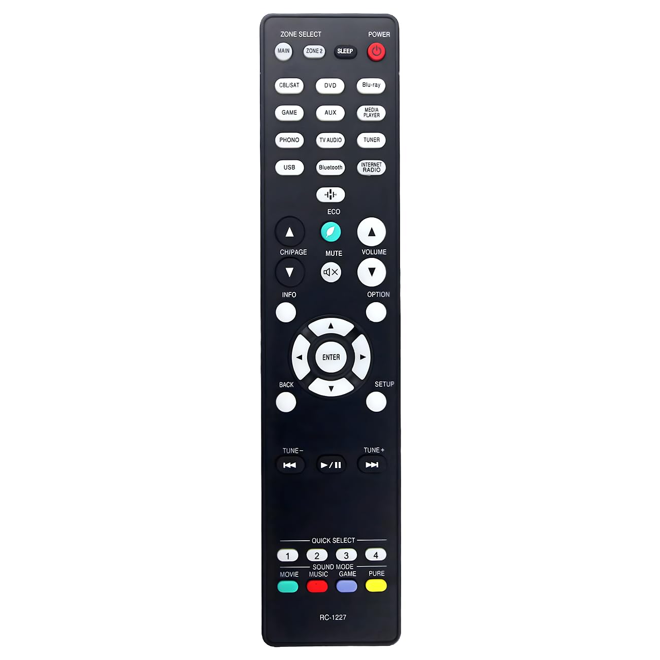 DENON AVアンプ AVR-X1500H リモコン 美品 Amazon | RC-1227 交換用リモコン Denon AVレシーバー AVR-S750H AVR