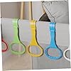 TOBBOMEY 6 piezas Anillas para Cunas Infantiles de Colores Amarillo Azul Verde Argollas Resistentes para Ayudar Bebés Recién Nacidos Ponerse y Mantener el Equilibrio Soporte para #5
