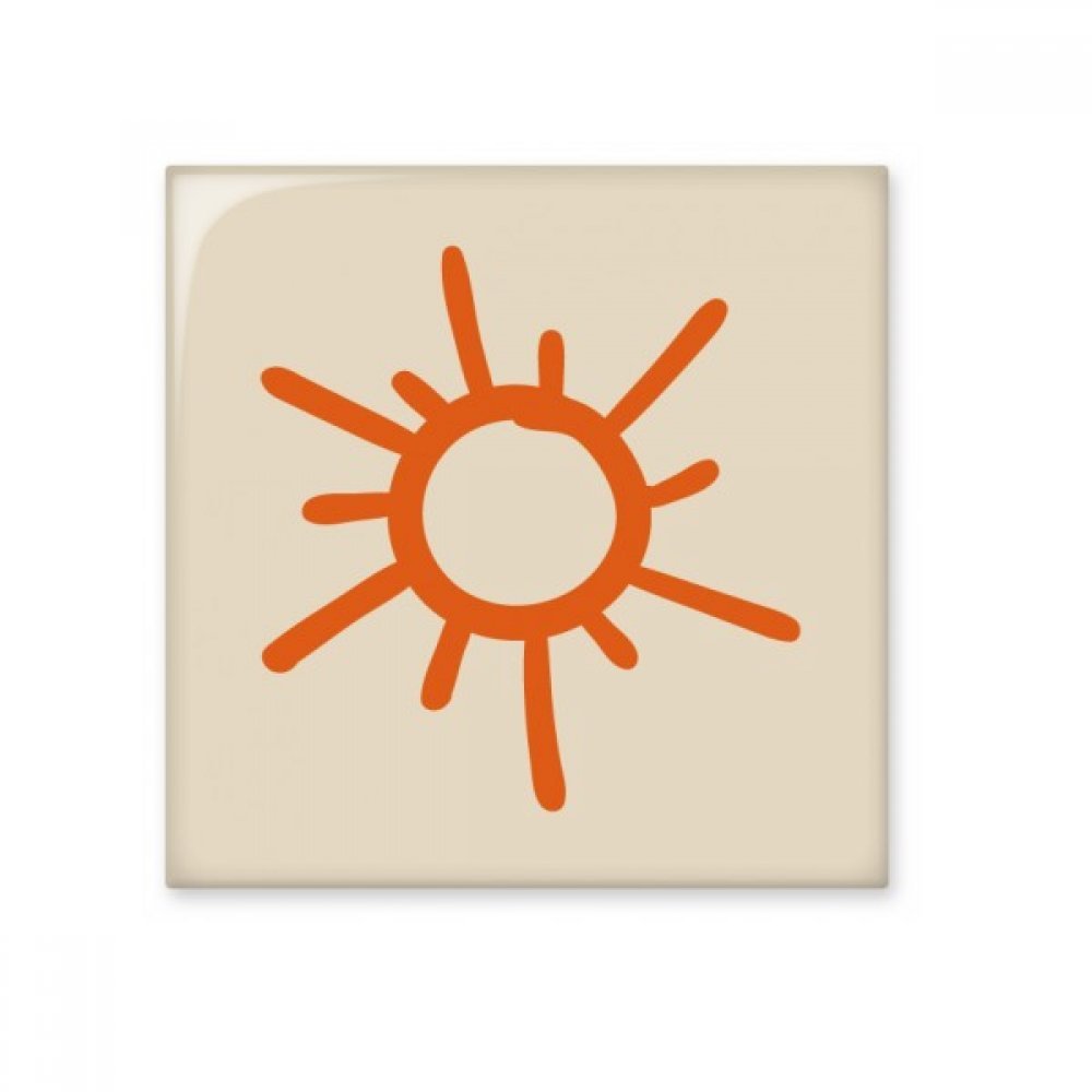 Soleil Orange carrelage céramique pour rénover un mur de cuisine terne