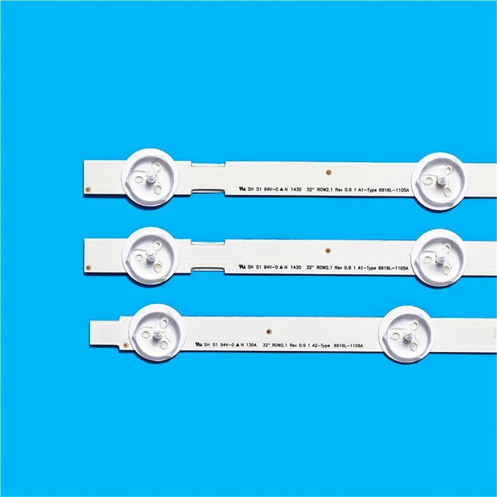 Backlight Compatible with 32" TV 32LN540U-ZA 32LN5700 32LN513V LC320DUE LC320DXE SF A1 A2 32LN/32LA Replacement Spare Parts(1 Set - 3 Pcs)