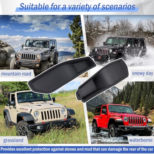 Rear Left & Right Side Bumper Close Out Panel Bumper Cover Spacer Trim Panel Compatible with 2013 2014 2015 2016 2017 2018 Jeep Wrangler JK 3.6L V6 Repalce 68231987AA 68231986AA by Xiaoyudou - Image 5