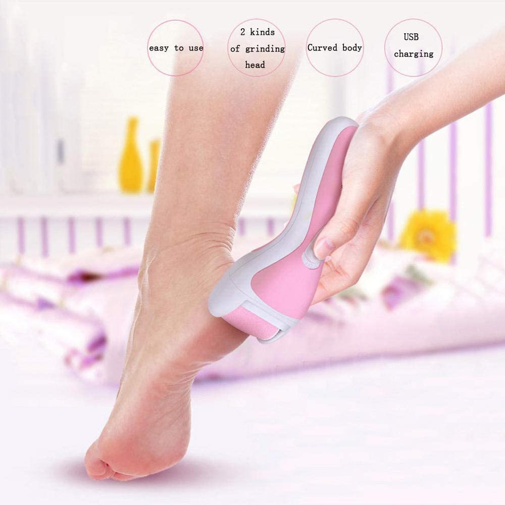 Lima per Piedi elettrica Ricaricabile per rimozione del callo del Piede Lima per Piedi elettrica Strumento per la Cura di Pedicure per la Cura dei Piedi Spina USB