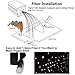 Led Twinkle Fiber Optic Lights Star Ceiling Kit Headliner 10W RGBW RF Remote 200 Strands 6.5ft/2m Optical Fiber Lights for Cars and Room