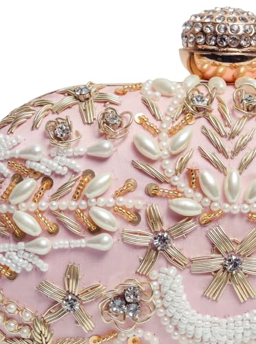 Image of THE TAN CLAN Elizah Zarozi Hand Embroidered Clutches for women Purses Luxury Evening Handbags for ladies