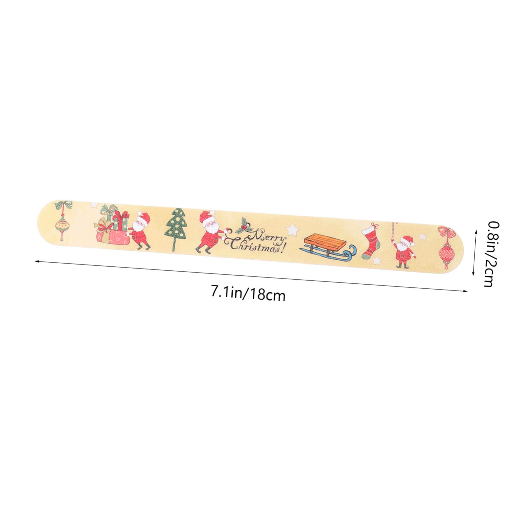 Healeved 12pezzi Limette Unghia Natale Completo per Unghie Natalizie Lucidanti Strumenti Manicure Pedicure Fai da Te Stile Casuale