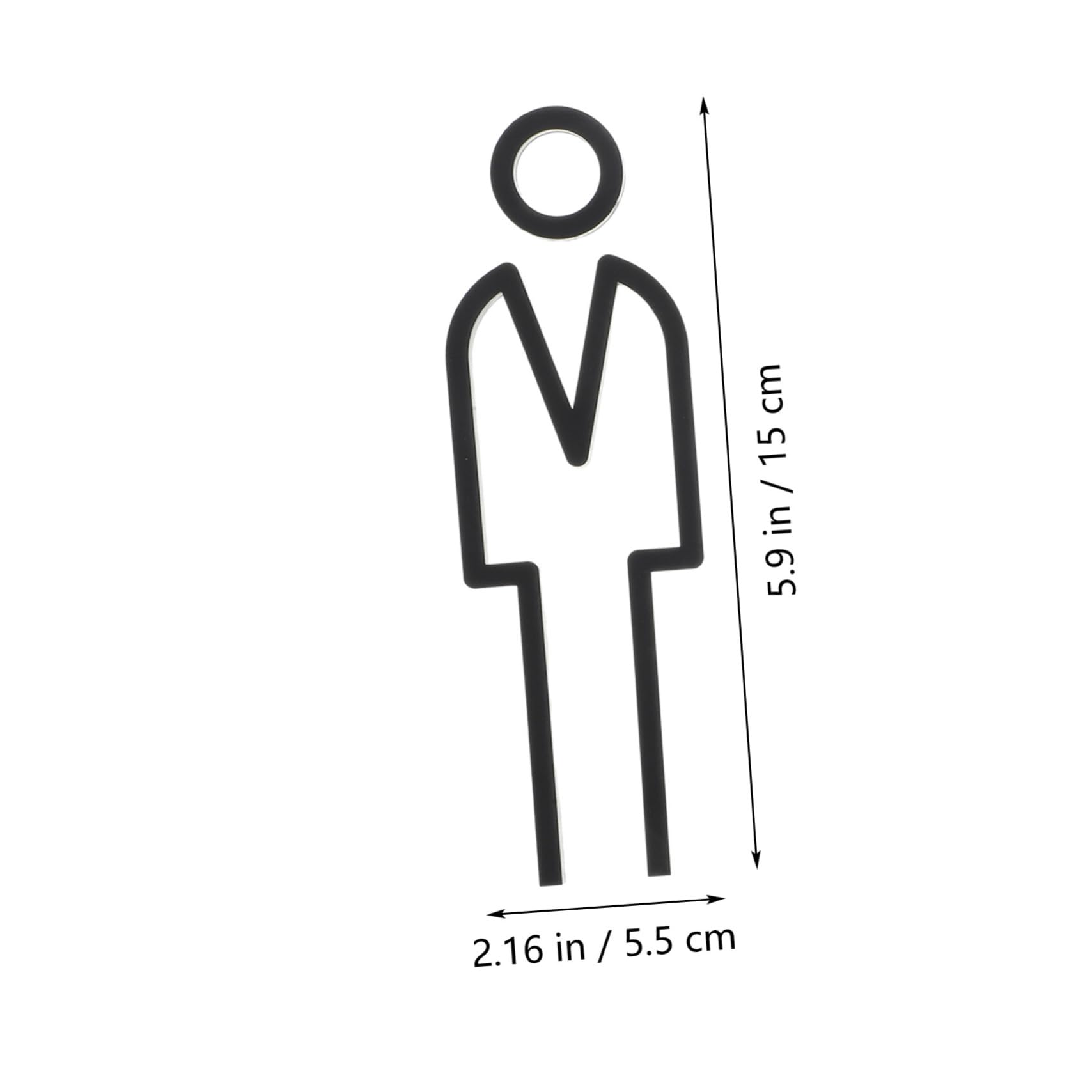Gadpiparty 5pares Cartel De Identificación De Baño Para Hombres y Mujeres Placa De Señalización Elegante Para Aseos Para Hoteles y Restaurantes