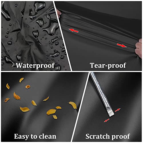 Image of Car Cover for Bronco 2021-2022 4 Door 210D Waterproof 6 Layers Car Cover Custom All Weather Protection for Automobiles Indoor Outdoor Full Cover Fit up SUV ORV to 198 inch x 86 inch x 78 inch, Black