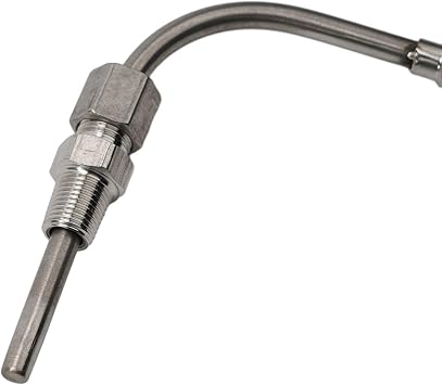 K Type Thermocouple Exhaust Probe 1/8",For NPT Thread 1200 C High Temp Sensor Stainless Steel Cable 2m Length,for EGT Measurement Industrial