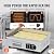 VEVOR Commercial Electric Griddle, 1600W Countertop Half-Flat Top Grill, 22in Stainless Steel Griddle Grill with 2 Shovels and 2 Brushes for Home or Restaurant, 122?-572? Adjustable Temp