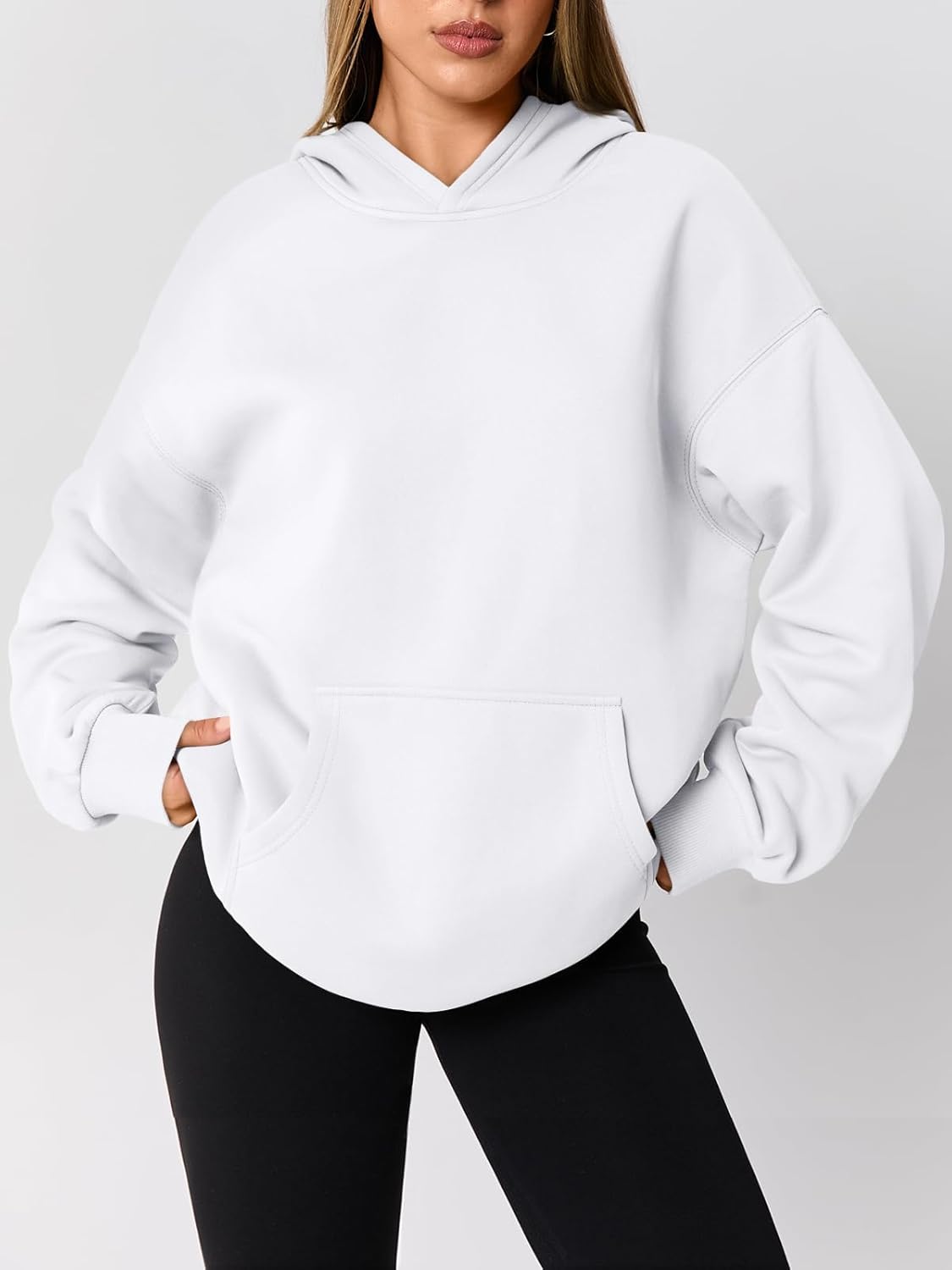 AUTOMET Womens Oversized Hoodies Fleece Trendy Sweatshirts 2026 Pullover - Image 2