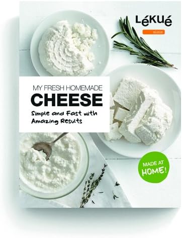 Lekue Cheese Maker Kit with Recipe Book, White