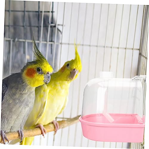 Happyyami 2 Conjuntos Banheira De Papagaio Banheira De Pássaros Cubo De Banho De Pássaros Banheira D
