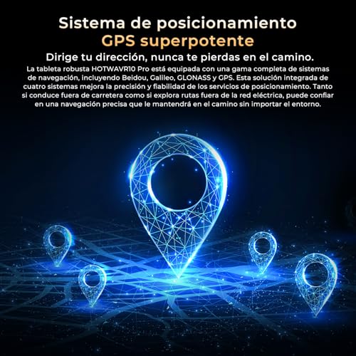 HOTWAV R10 Pro Tablet Rugerizada - 20GB+256GB/TF 1TB Rugged Tablet Android 14, 10.1" HD+ Tablets Resistente, 10800mAh, 13MP+5MP, Octa-Core, Dual SIM 4G, IP68&IP69K, Face ID, GPS, OTG - imagen 8