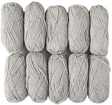 Knit Picks Wool of The Andes Worsted Weight Gray 100% Wool Yarn (10 Balls - Dove Heather)