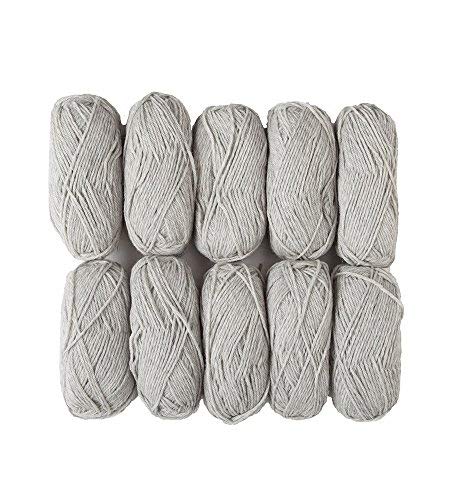 Knit Picks Wool Of The Andes Worsted Weight Gray 100% Wool Yarn (10 Balls - Dove Heather) #TOP2