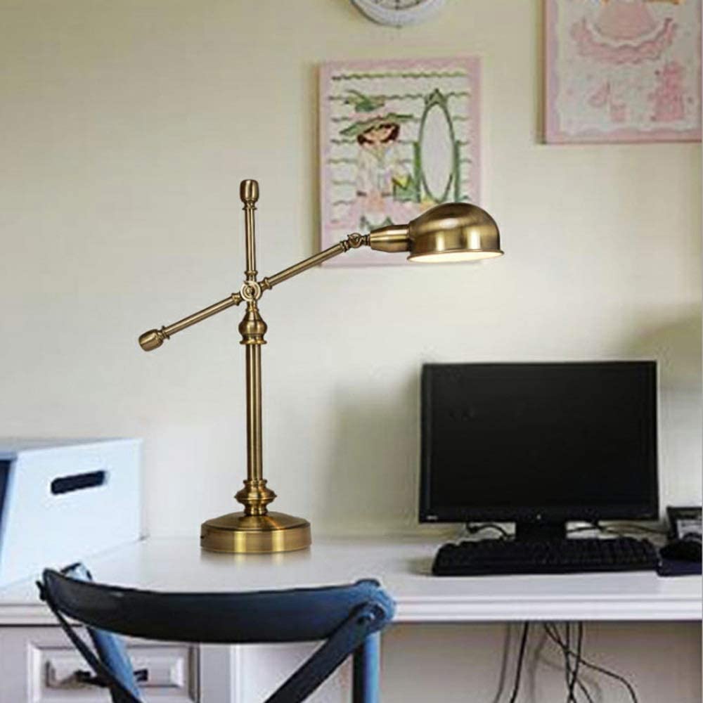 Lampka Biurkowa Lampka do Czytania Regulowane Długie Ramię Retro Lampa Biurkowa Klasyczna Sypialnia Lampka Nocna Badania Praca Badania Lampy Biurkowe Ochrona Oczu Lampa Stołowa Lampka na Biurko Lampa