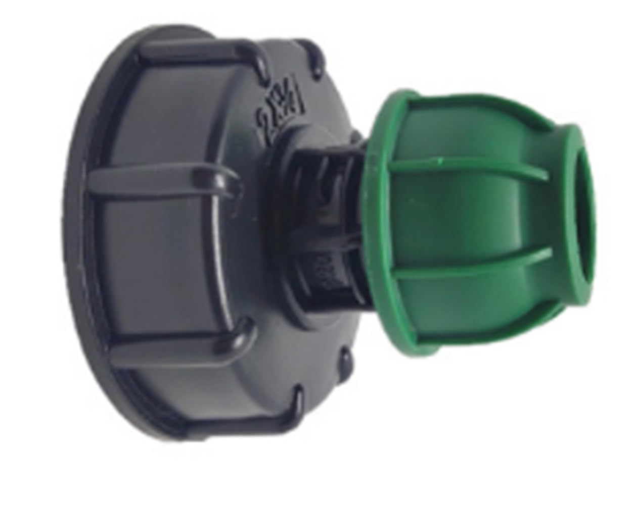 S60X6 IBC Adapter Straight Pipe Irrigation Connector Water Storage Tank Accessories for Agricultural, Industrial(S60X6 to 32mm Fitting)