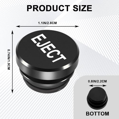 Image of Cigarette Lighter Plug Cover Billet Aluminum Cigarette Lighter Plug, Eject Button Car Cigarette Lighter, Fits All Vehicles with Standard 12 Volt Power Source Aluminum Dustproof Plug
