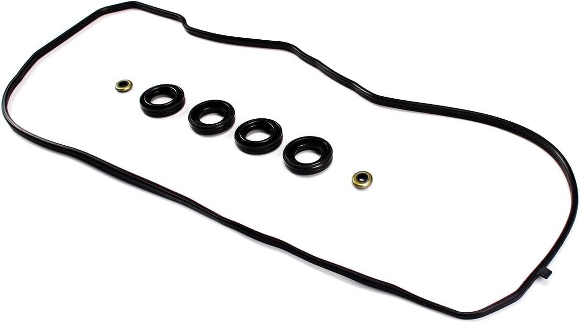 Valve Cover Gasket Set VS50776R Replacement for Toyota Corolla Matrix Vibe Fits for Scion IM XD 1.8L L4 Gas DOHC N/A 2ZR-FE 2ZR-FAE 2008 2009 2010 2011 2012 2013 2014 2015 2016 2017