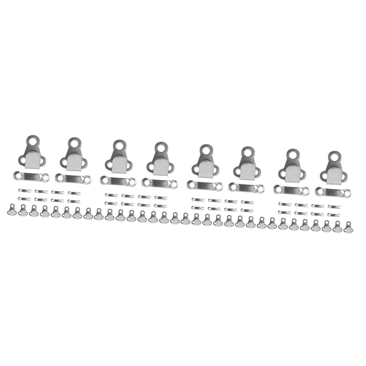 IWOWHERO 40 Sets Metal Pant Hooks Retro Clothing Hook and Bar DIY Garment Decorations for Crafting
