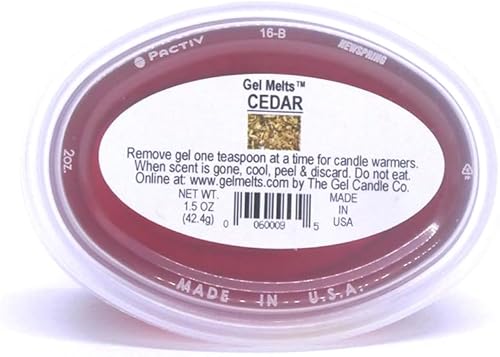 Miniatura 4 de 3 Pack of Cedar Woody and Earthy Gentle Fragrance Aroma Gel Melts for Warmers and Burners Peel, MELT, Enjoy