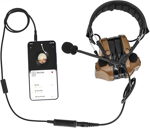 Miniatura 2 de TP-120 a 0.138 in teléfono móvil MP3 adaptador PTT compatible con auriculares Comtac