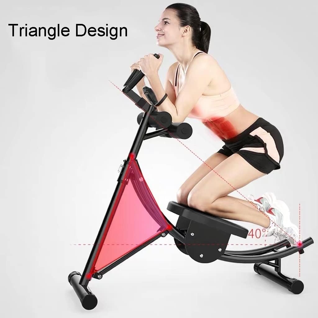 Ab Vertical Core Toner Ab Trainer Workout Machine Fitness Equipment Abdominal Crunch Coaster Home Gym Height Adjustable with Counter