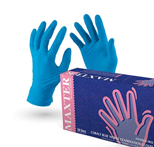 100 Ditali In Nitrile Monouso - Antistatici, Anallergici, Senza Polvere, Per Bellezza, Massaggi, Pulizia