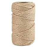 【Größe】Durchmesser: 6mm; Länge: 50 Meter, Hanfseil, das je nach Bedarf frei geschnitten werden kann.