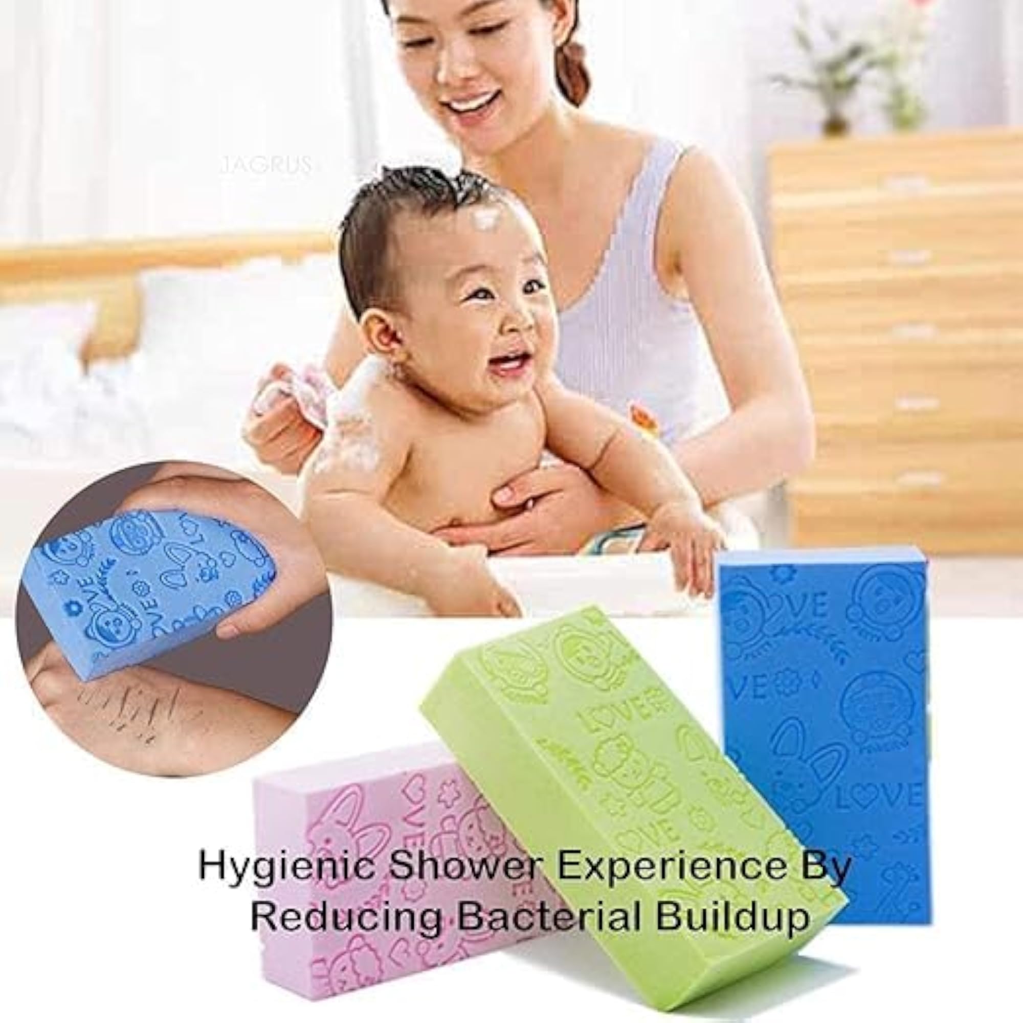 Ultra Soft Bath Sponge, Asian Bath and Dead Skin Remover