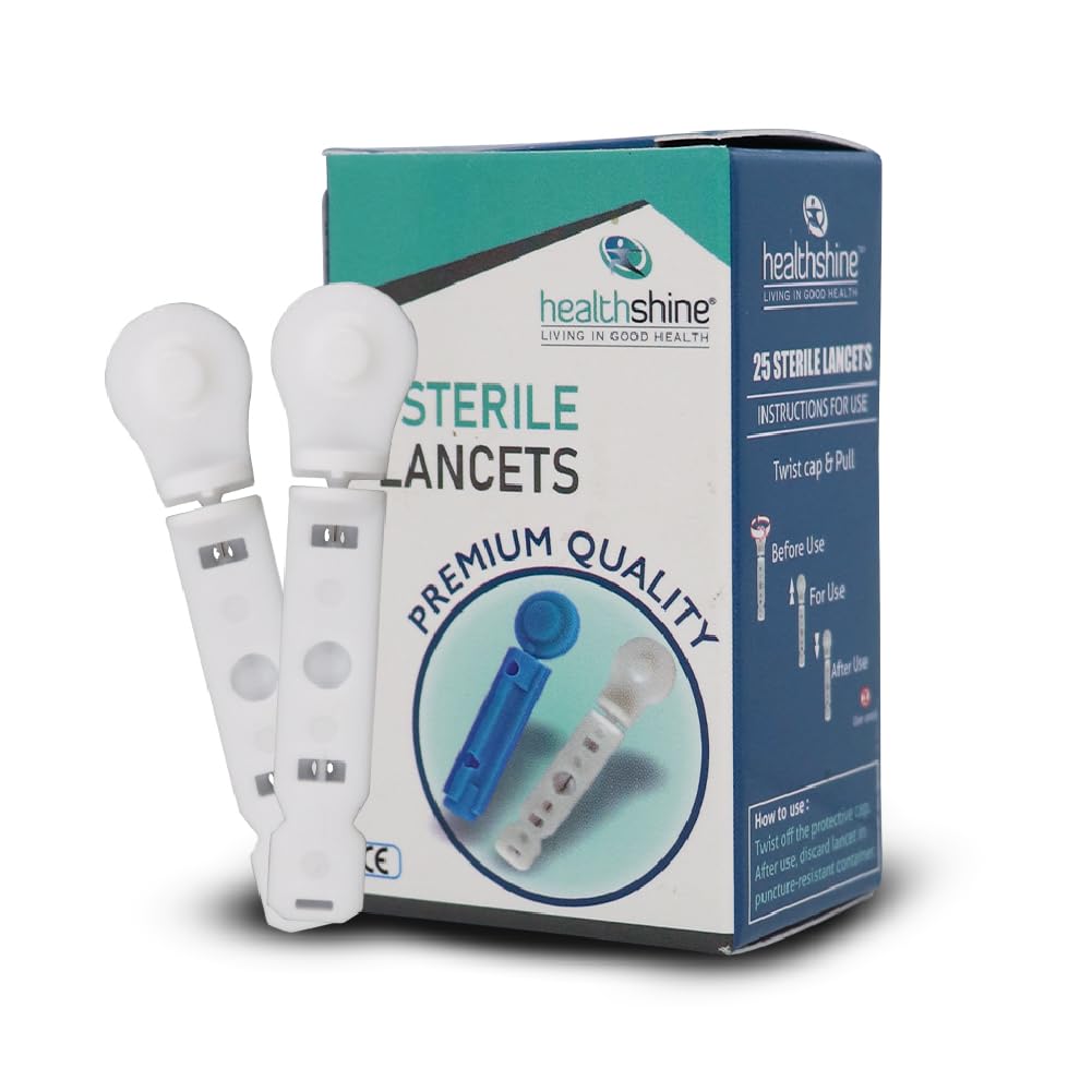 Blood Lancet 25 Pieces | Flat Lancet Needle for Glucometer | Sterile, Single-Use Blood Sugar Testing Lancets-image-39