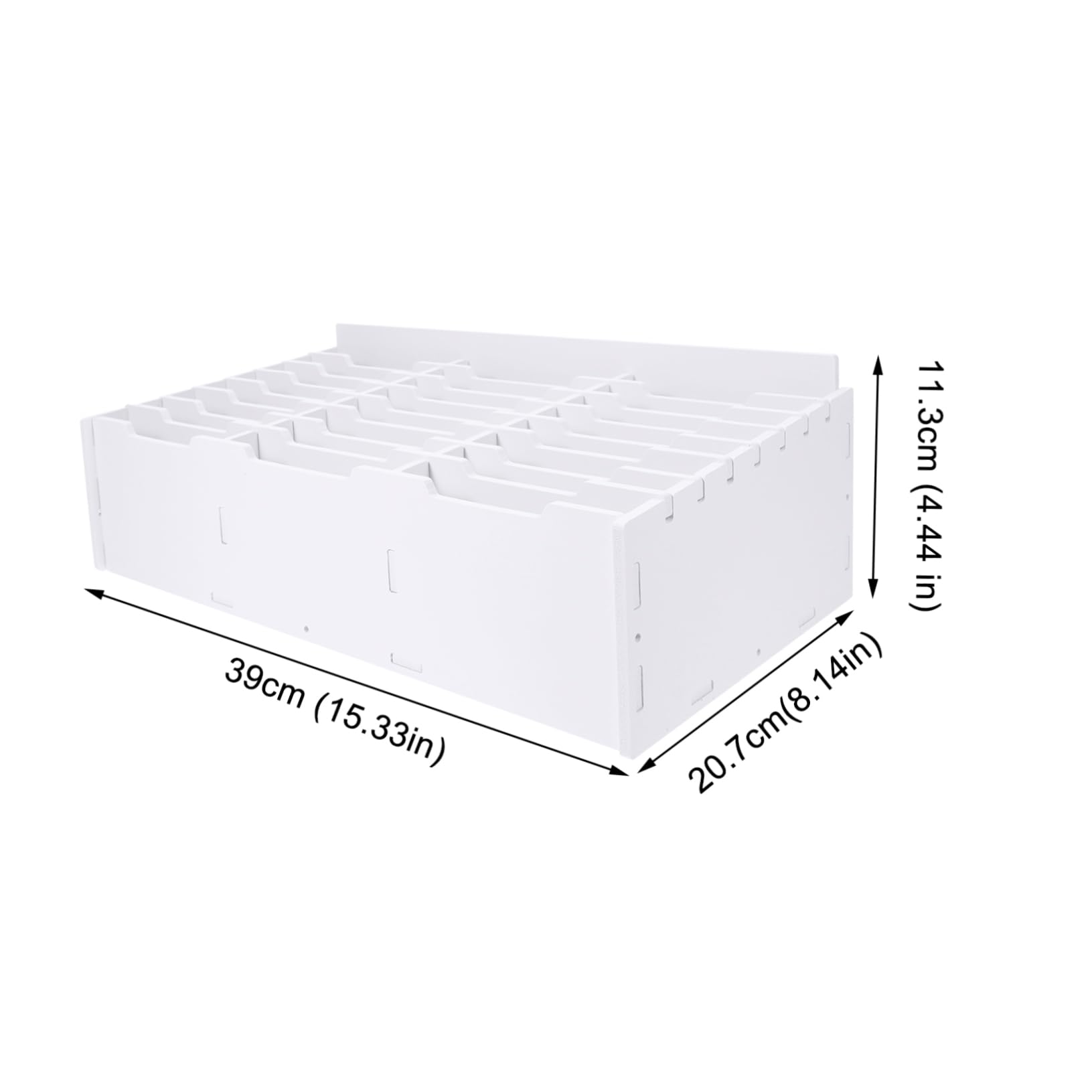 Gatuida Organizer da Scrivania e Portaoggetti in Truciolato Bianco Scomparti Multipli Superficie Levigata per Cellulari per Ufficio e Aula