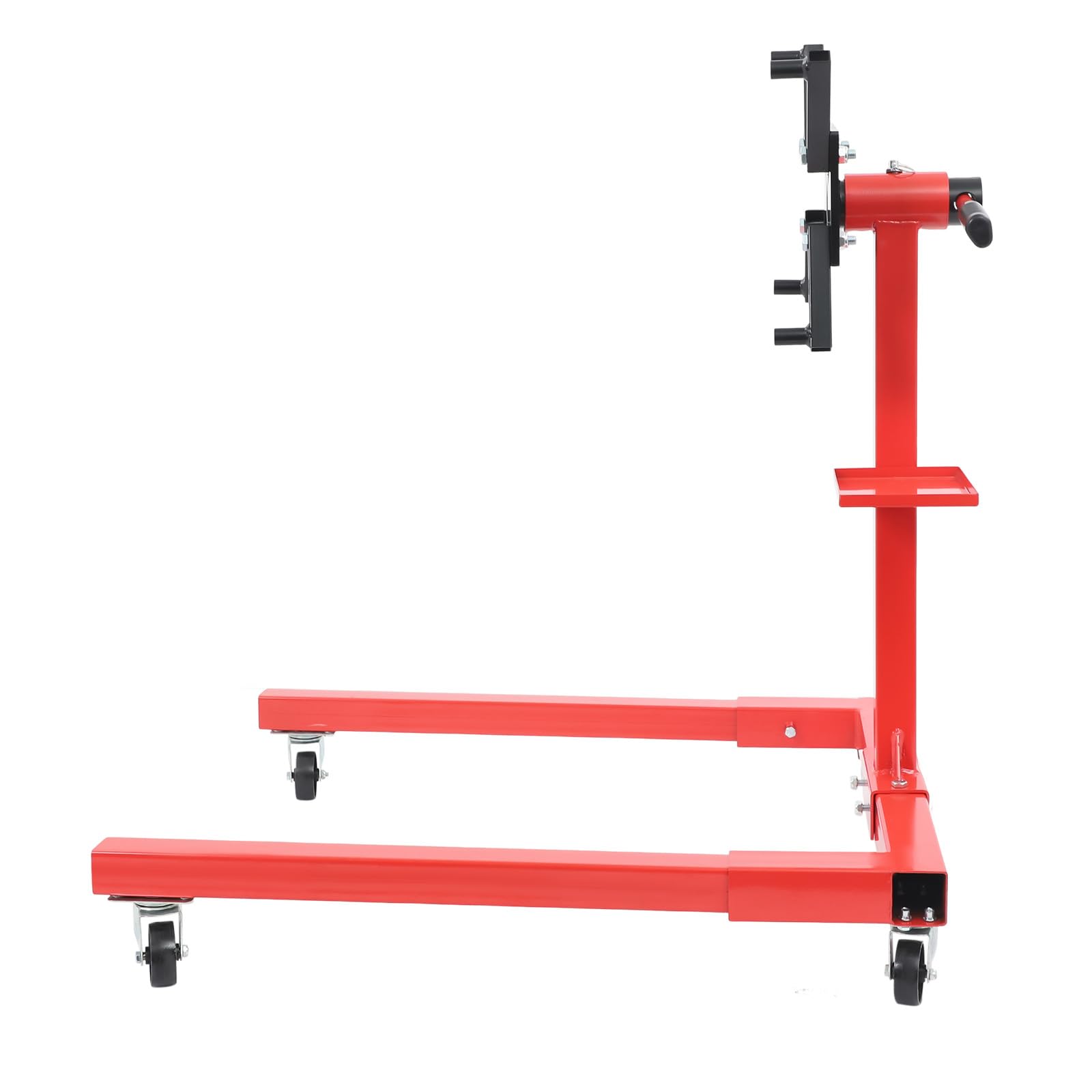 Cavalletto per motore mobile fino a 567 kg, per officina e garage | Bracci regolabili a 360°, in acciaio al carbonio, supporto per motore a forma di H, per motori piccoli e medi