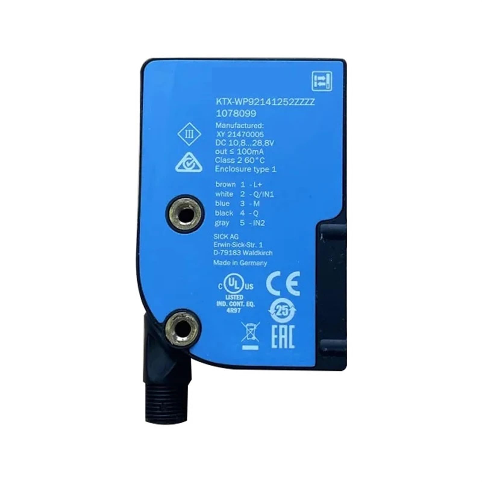 CAMCHJVVMKTX-WP92141252ZZZZ Color Code Sensor Order Number: 1078099