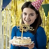 21st Birthday Cake Topper, Gold Acrylic Twenty One Cake Topper, 21st Birthday Decorations for Her, Personalised Happy Birthdays Glitter Cakes Toppers, Party Decor Supplies - Image 4