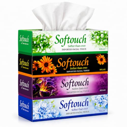 Softouch 2 Ply Facial Tissue Box