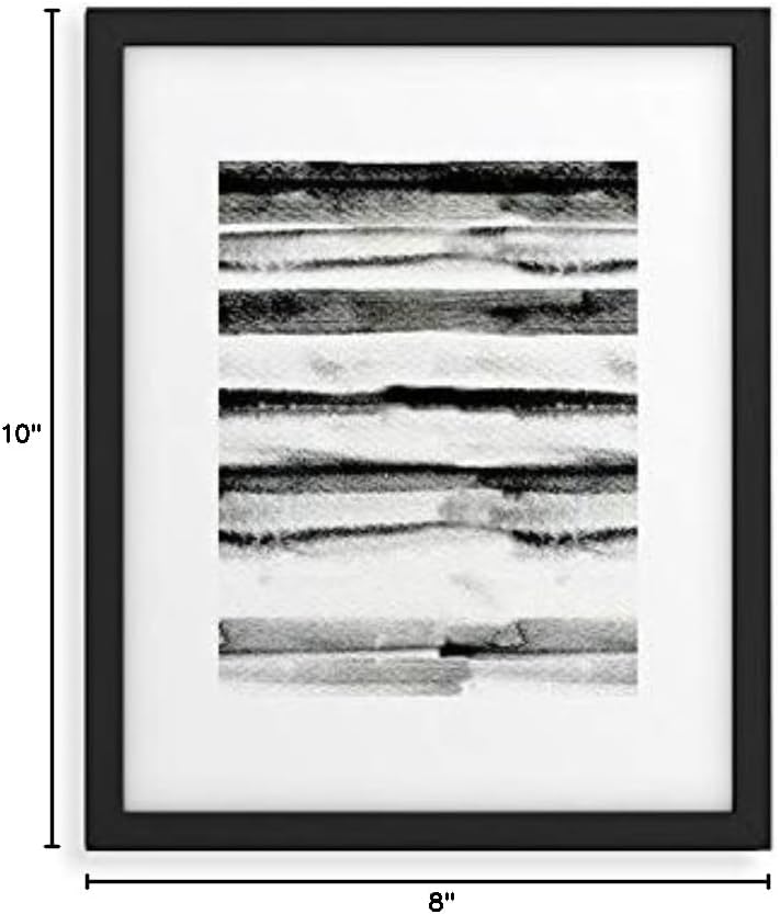 Deny Designs Early 2021 Framed Art Print, 8" x 10", Earth Lines
