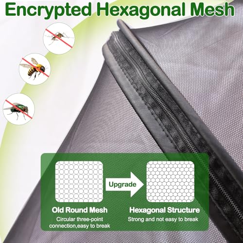 image for Wanateber Baby Mosquito Net for Stroller Sun Shade, 2-in-1 Stroller Co