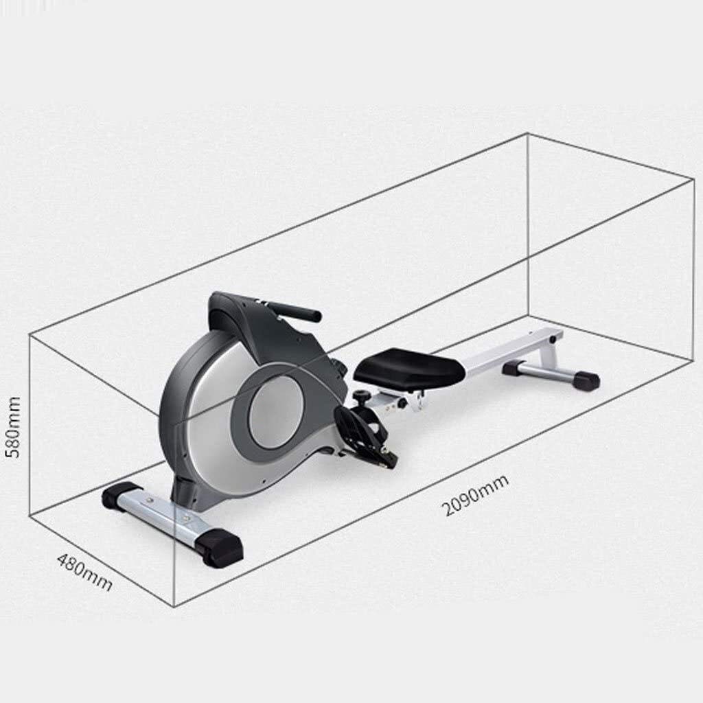 Vogatori, Vogatore Magnetico Pieghevole Fitness - Vogatore Cardio Bodybuilding Vogatore Multifunzione Allenamento Cardio Indoor con Angolo Console Regolabile