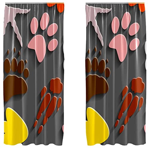 Cortinas de dinosaurios para evitar deslumbramientos en dormitorios de niños juego de 2 paneles 2