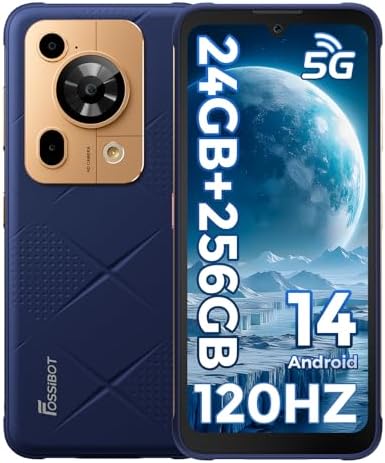 FOSSIBOT F112 Pro 5G Rugged Smartphone Unlocked, 256GB+24GB RAM (...