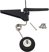 Tail Wheel Assembly RC Airplane Aircraft Parts, For 60-120 Size Fixed Wing Models 30Mm Sponge Wheel, Replacement Part For Model Plane Repairs