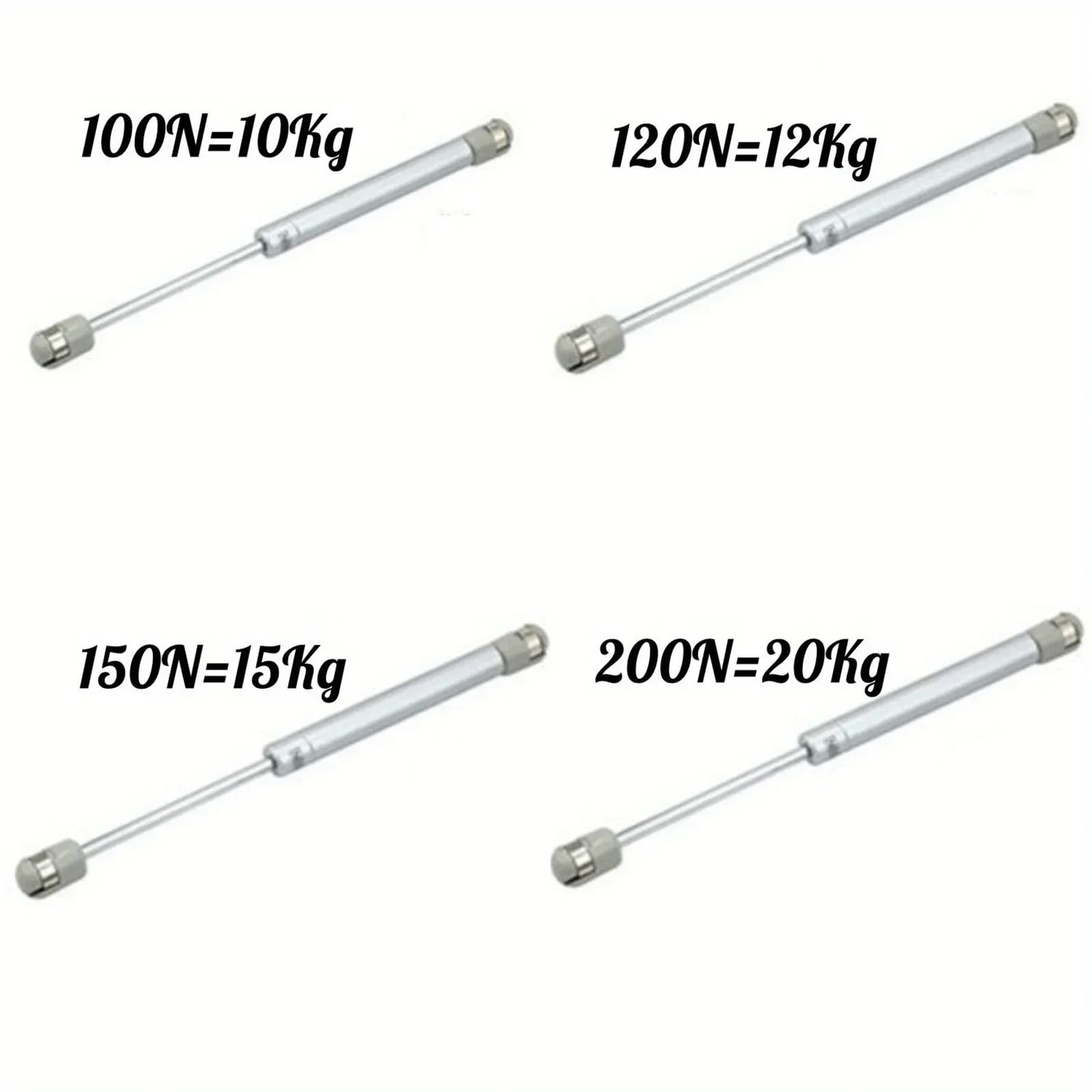 100/120/150/200N Gas Pistons